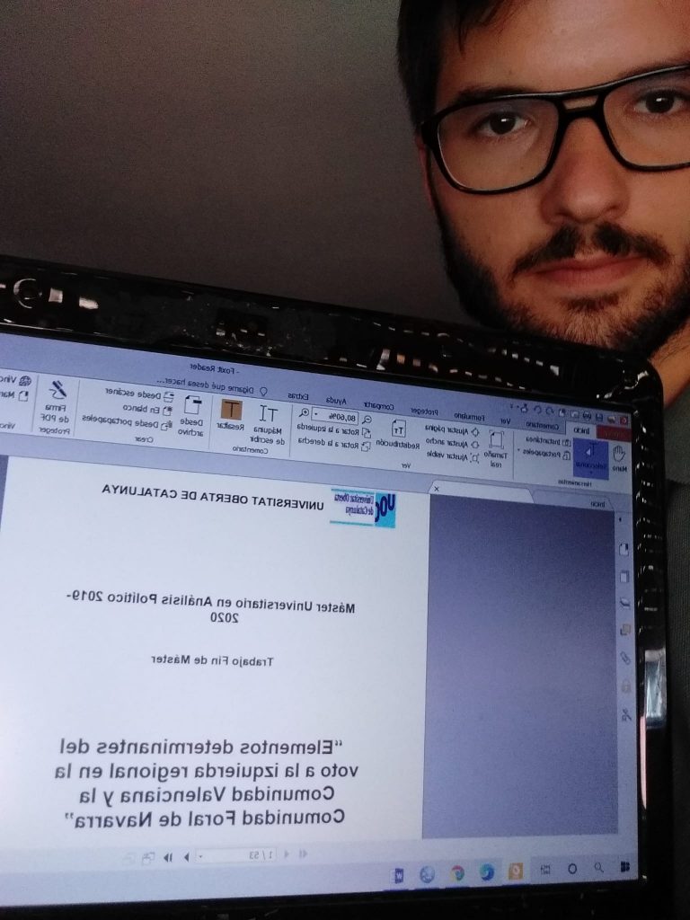 TFM Voto a la izquierda regional en la Comunidad Valenciana y la Comunidad de Navarra